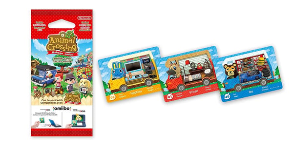 Nintendo Pack 3 Tarjetas AMiiBO Animal Crossing: New Leaf videopelitarvike Albumi & kortti (pakkaus)