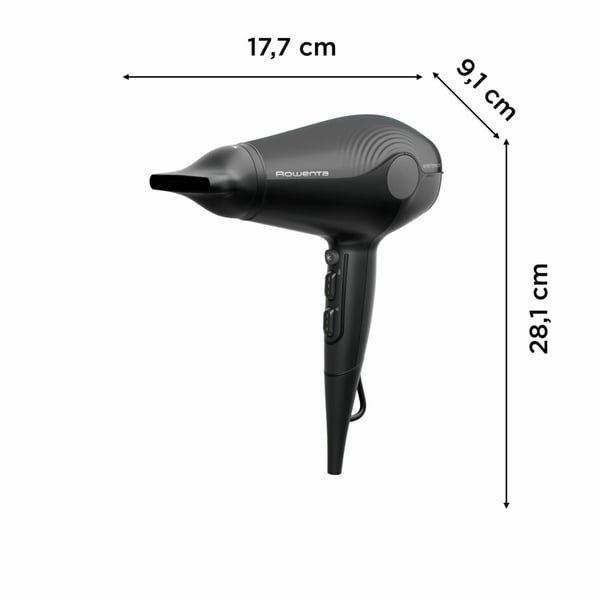 Rowenta Ultra Silence CV6430 hårfön 1800 W Svart