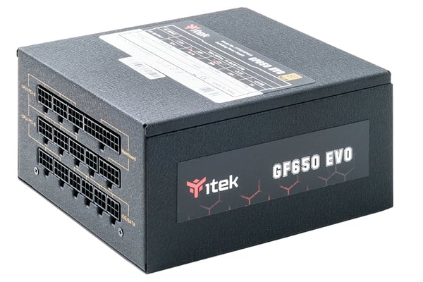 itek GF650 EVO strömförsörjningsenheter 650 W 24-pin ATX ATX Svart