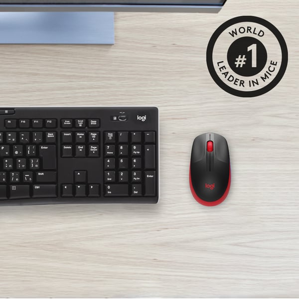 Logitech M190 - Mus - optisk - 3 knapper - trådløs - trådløs modtager (USB)