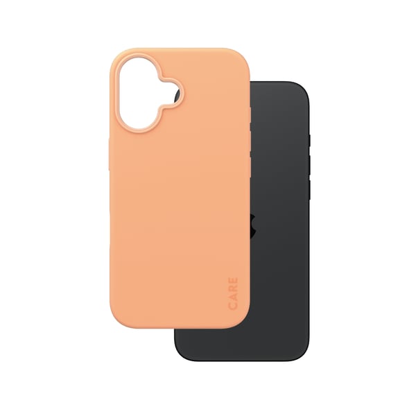 PanzerGlass CARE™ by ® Case Peachy w. MagSafe iPhone 16 mobiltelefonfodral Mobilskal Rosa