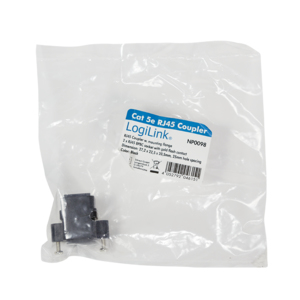 LogiLink NP0098 stikkontakt 2 x RJ-45 Sort