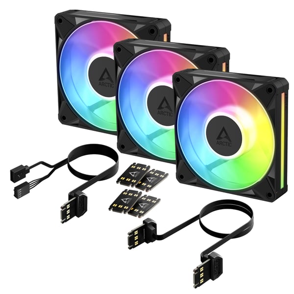 ARCTIC BioniX P12 A-RGB Tietokonekotelo Tuuletin 12 cm Musta 3 kpl ARCTIC BioniX P12 A-RGB Tietokonekotelo Tuuletin 12 cm Musta 3 kpl