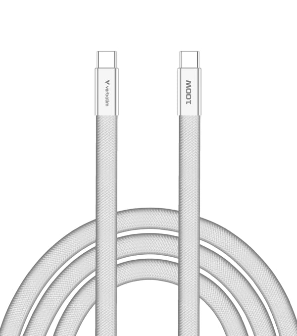 Verbatim 30277 USB-kabel USB 2.0 1,2 m USB C 0,48 Gbit/sek. 100 W Hvid