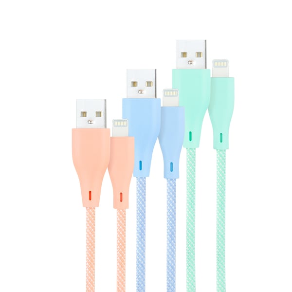 Nanocable 10.10.0401-CO1 Lightning kabel 1 m Blå, Grøn, Lyserød