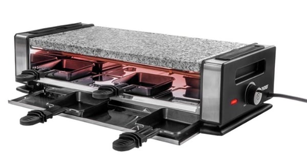 Unold 48760 raclettepannu 8 henkilö(t) 1200 W Musta, Ruostumaton teräs