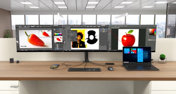 i-tec CATRIPLEDOCKPDPROIT kannettavien tietokoneiden telakka ja porttitoistin Langallinen USB 3.2 Gen 1 (3.1 Gen 1) Type-C Musta