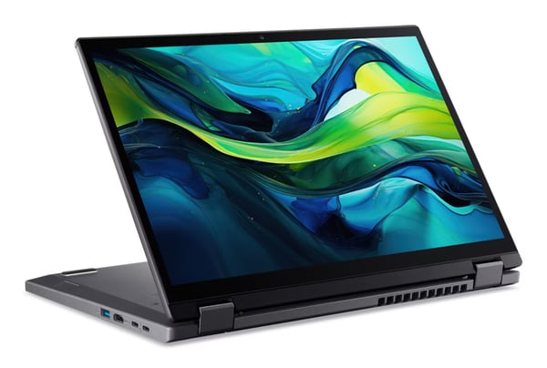 Acer Aspire Spin 14 ASP14-52MTN-75Q5 Intel Core Ultra 7 155U Hybrid (2-i-1) 35,6 cm (14") Berøringsskærm WUXGA 16 GB LPDDR5x-SDRAM 1 TB SSD Wi-Fi 6 (802.11ax) Windows 11 Home Grå