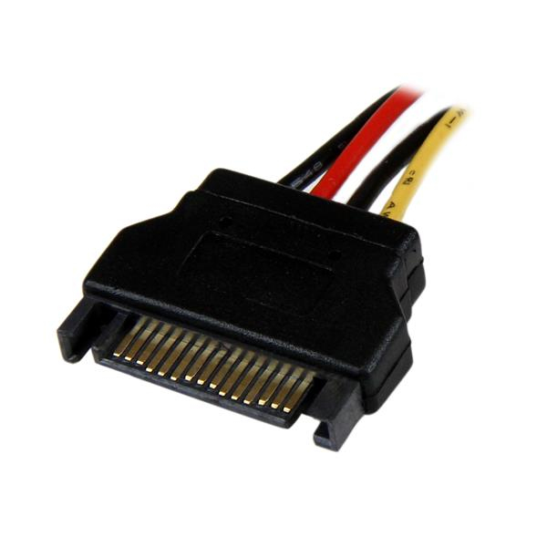 StarTech.com 30 cm SATA till Molex LP4 Strömadapter - Hane/Hona - Seriell ATA till 4-pin Strömkabeladapter -