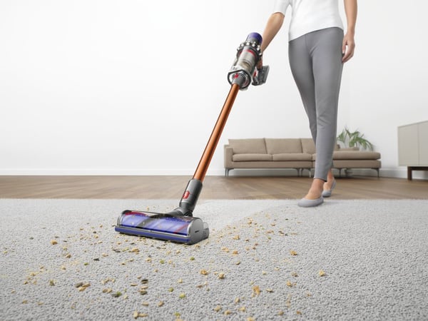 Dyson Cyclone V10 Absolute Skaftdammsugare, 2-i-1 Batteri Torr Utan påse Koppar, Nickel