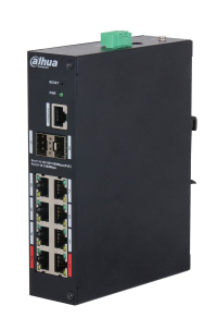 Dahua Technology HS4210-8GT-110 nätverksswitchar hanterad L2 Gigabit Ethernet (10/100/1000) Strömförsörjning via Ethernet (PoE) stöd Skrivbord Svart