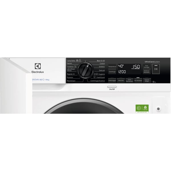 Electrolux EW7F8ABI vaskemaskine Front-læsning 8 kg 1400 rpm Hvid