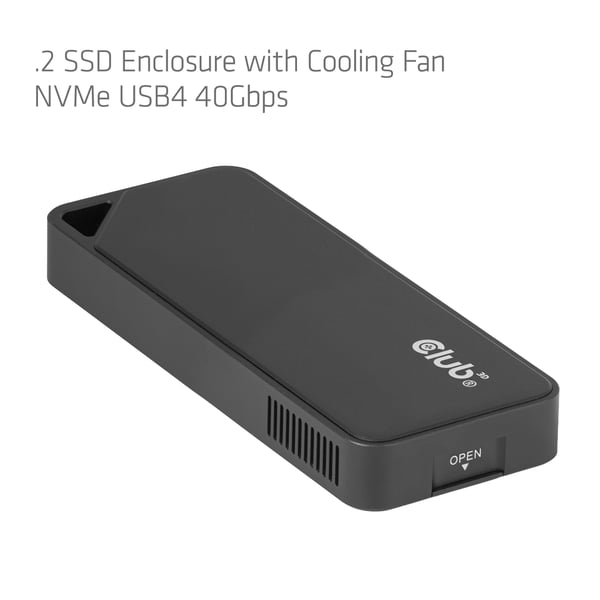 CLUB3D CAC-2510 tallennusaseman kotelo SSD-kotelo Musta M.2