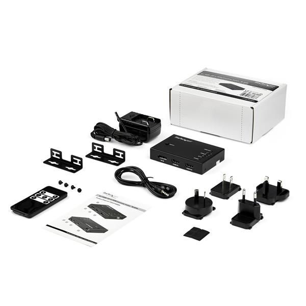 StarTech.com HDMI-video-switch med fyra portar - 3x HDMI och 1x DisplayPort - 4K 60 Hz