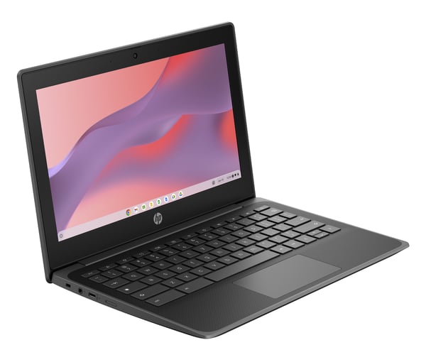 HP Fortis G1i 11 Intel® N N150 Chromebook 29,5 cm (11.6") Berøringsskærm HD 4 GB LPDDR5-SDRAM 32 GB eMMC Wi-Fi 6E (802.11ax) ChromeOS Sort QWERTY