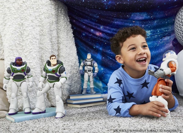 Lightyear Disney Pixar Rymdjägare Alfa Buzz -figur i stor skala