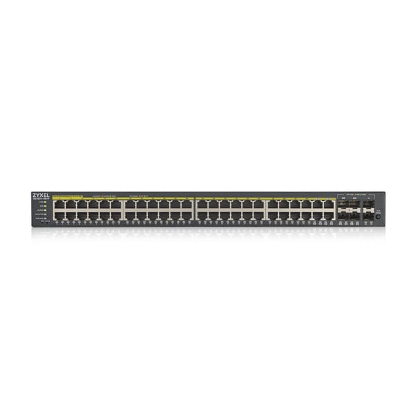 Zyxel GS1920-48HPV2 verkkokytkin Hallittu Gigabit Ethernet (10/100/1000) Power over Ethernet -tuki Musta