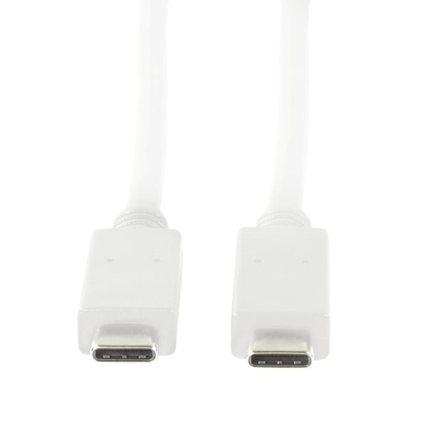 LogiLink CU0130 USB-kabel USB 3.2 Gen 2 (3.1 Gen 2) 0,5 m USB C 10 Gbit/sek. Hvid