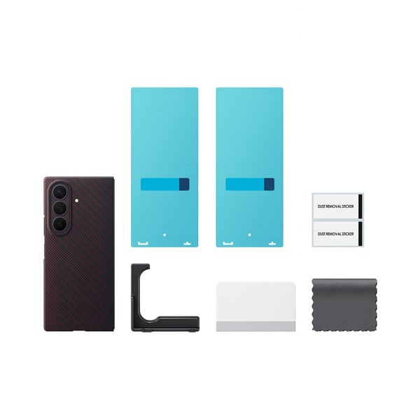 Samsung EF-KF976SREGWW mobiltelefonfodral 20,3 cm (8") Mobilskal Röd