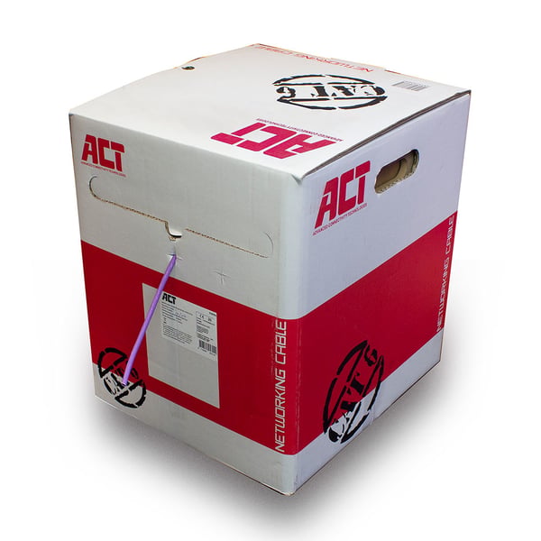 ACT XS6003 nätverkskablar Lila 305 m Cat6 U/UTP (UTP)