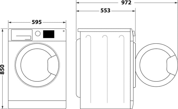 Indesit MTWC 71296 W IT Pesukone Edestä täytettävä 7 kg 1200 RPM Valkoinen