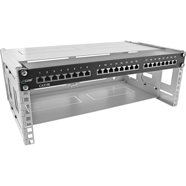InLine 19104D rack 4U Väggmonterad rack Grå
