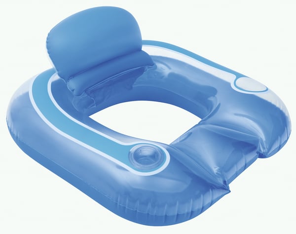 Bestway 43097 pool- och badmadrass Blå, Transparent Mönstrad Vinyl Sittring