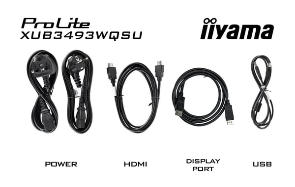 iiyama ProLite XUB3493WQSU-B6 computerskærm 86,4 cm (34") 3440 x 1440 pixel UltraWide Quad HD LED Sort