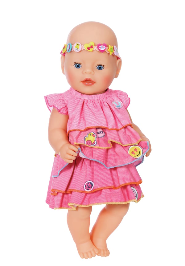 BABY born Summerdress Set w Pins Nuken vaatesetti