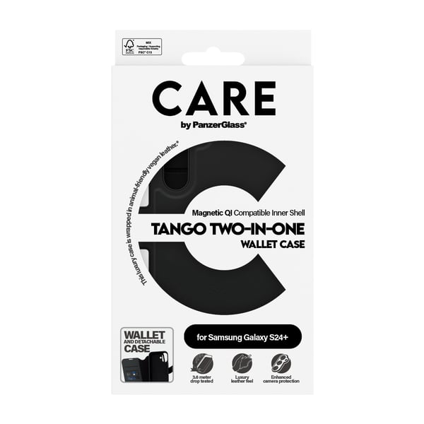 PanzerGlass CARE™ by ® Tango 2-in-1 Wallet Case m. Qi Compatible Samsung Galaxy S24+