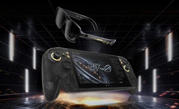 ASUS ROG XBOX Ally X20 Bundle RC74XA-TW001W bærbar spilkonsol 18,8 cm (7.4") 1 TB Berøringsskærm Wi-Fi Sort