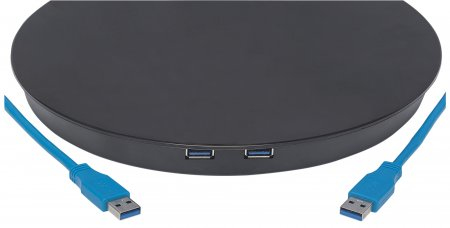 Manhattan 461429 fäste och ställ till bildskärm 68,6 cm (27") Bord Svart