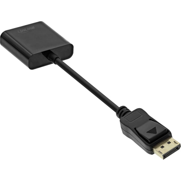 InLine 17197B videokabel adapter 0,15 m VGA (D-Sub) DisplayPort Sort