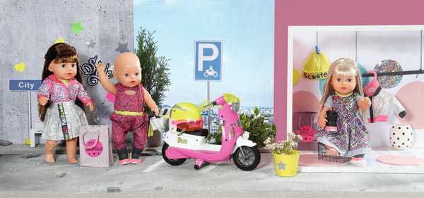 BABY born City Deluxe Scooter Combo Dockskoter