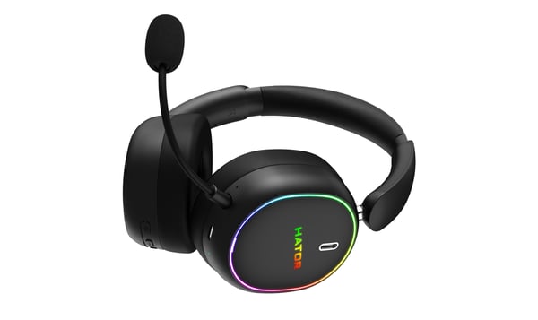HATOR Phoenix 2 Wireless Kuulokkeet Langallinen & langaton Pääpanta Pelaaminen USB Type-C / USB Type-A Bluetooth Musta