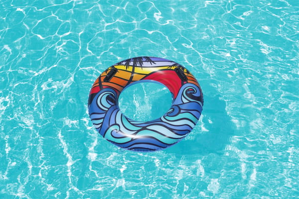 Bestway 36350 / 23 pool- och badmadrass Multifärg Mönstrad Badring