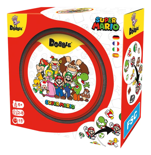 Asmodee Dobble Super Mario Kortspel Logik
