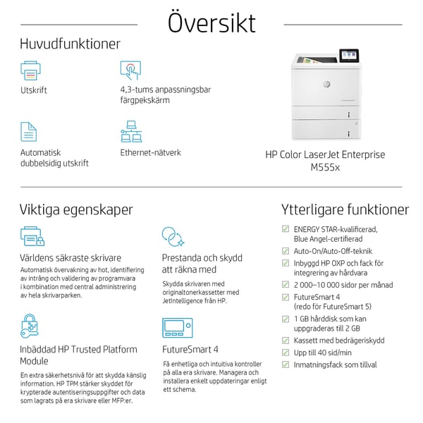 HP Color LaserJet Enterprise M555x