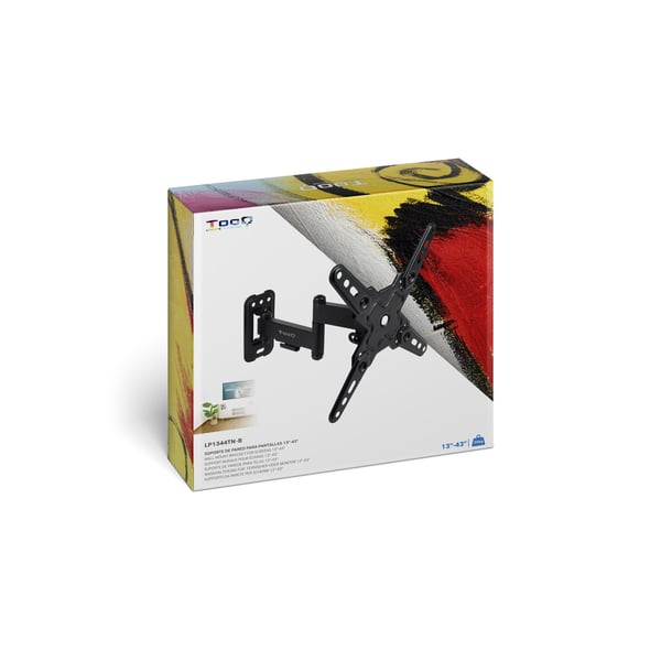 TooQ LP1344TN-B TV-kiinnike 109,2 cm (43") Musta