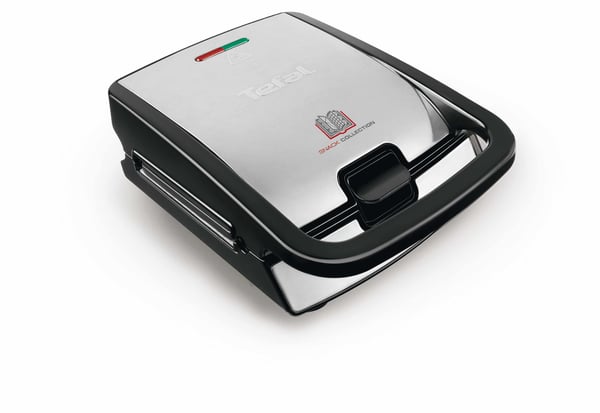 Tefal SW854D smörgåsgrill 700 W Svart, Rostfritt stål