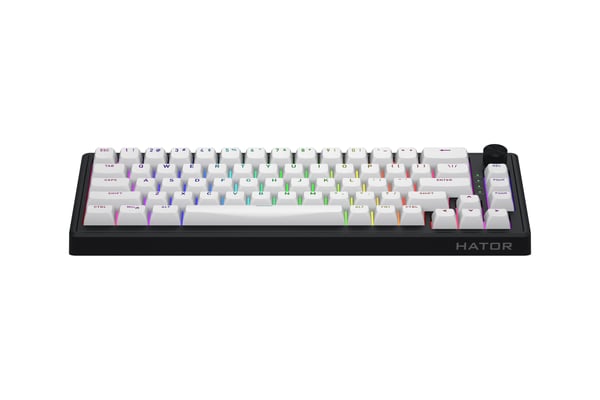 HATOR Skyfall 65 MAG ULTRA 8K näppäimistö Pelaaminen USB QWERTY Englanti (US) Musta, Valkoinen