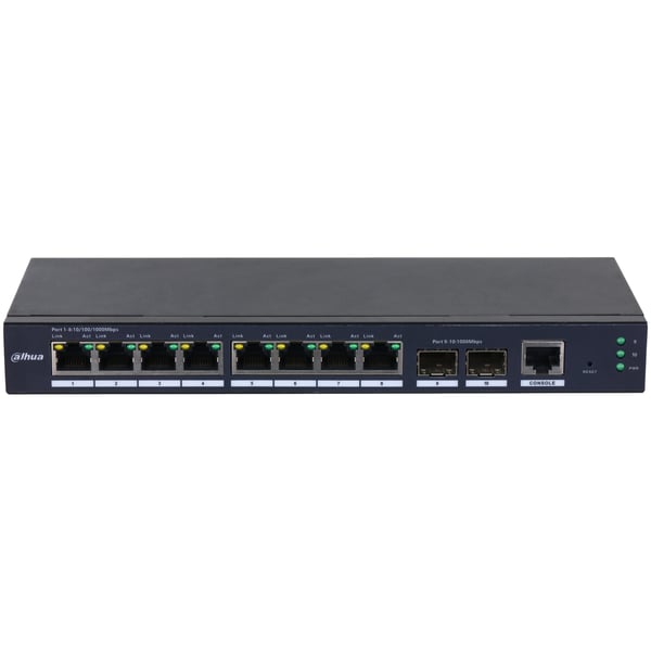 Dahua Technology SG4010-2F Administreret L2 Gigabit Ethernet (10/100/1000) Sort