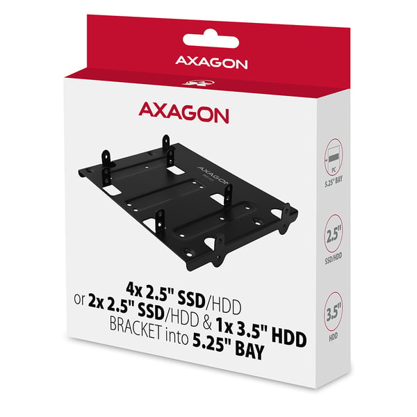 Axagon RHD-435 monteringskit Svart Metall