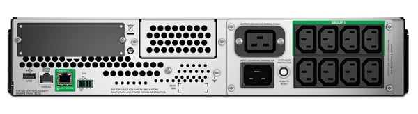 APC Smart-UPS 2200VA LCD RM 2U 230V with SmartConnect UPS-virtalähde Linjainteraktiivinen 2,2 kVA 1980 W 9 AC-pistorasia(a)