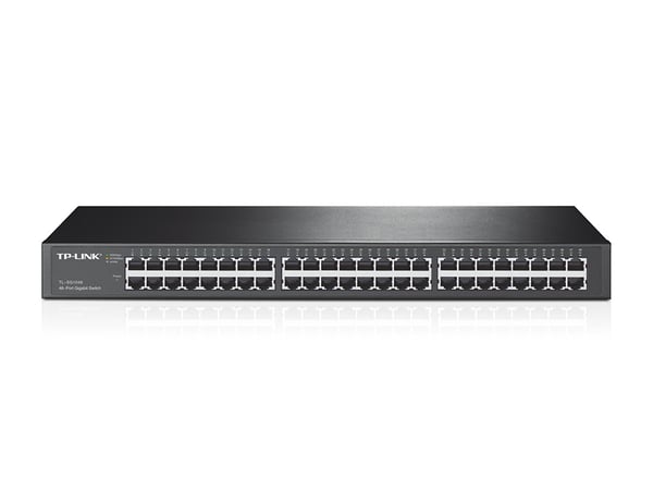 TP-Link TL-SG1048 Hallitsematon Gigabit Ethernet (10/100/1000) 1U Musta