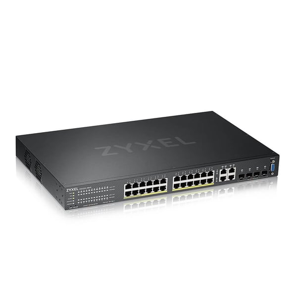 Zyxel GS2220-28HP-EU0101F verkkokytkin Hallittu L2 Gigabit Ethernet (10/100/1000) Power over Ethernet -tuki Musta