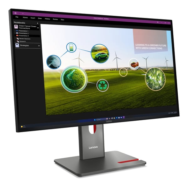 Lenovo ThinkVision P27Q-40 computerskærm 68,6 cm (27") 2560 x 1440 pixel Quad HD LED Sort