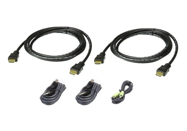 ATEN 2L-7D02UHX5 KVM-kabel Sort 1,8 m