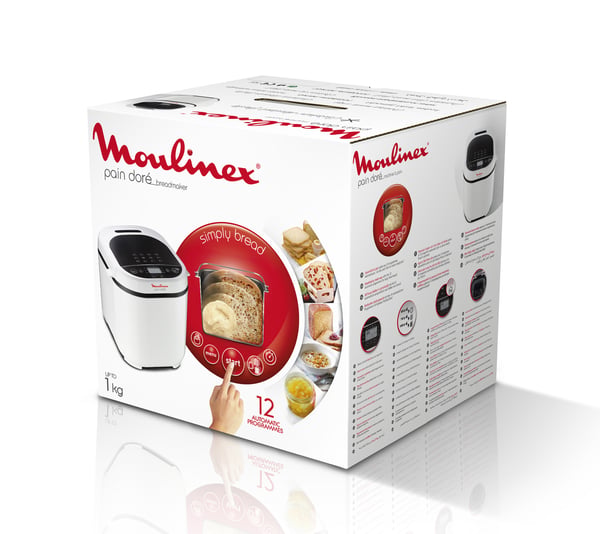 Moulinex OW2101 leipäkone 720 W Valkoinen