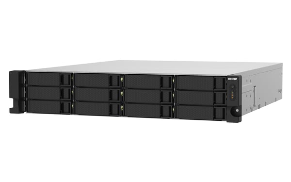 QNAP TS-1232PXU-RP NAS Stativ (2U) Annapurna Labs AL324 4 GB DDR4 0 TB QNAP QTS Sort